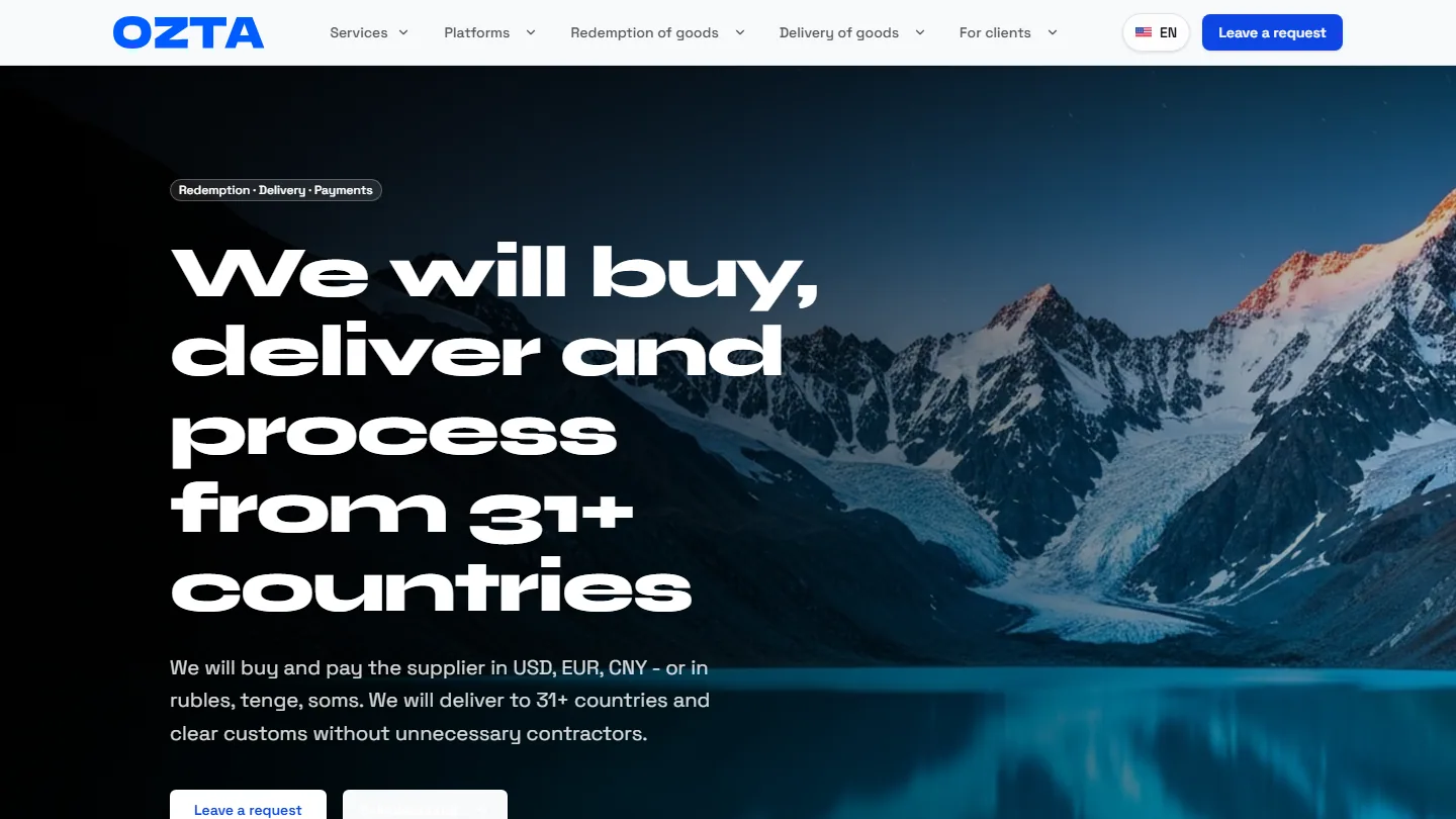 Публичная страница проекта ozta.com