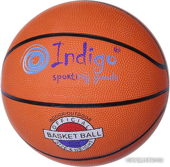 Баскетбольный мяч Indigo 7300-6-TBR (6 размер, оранжевый)