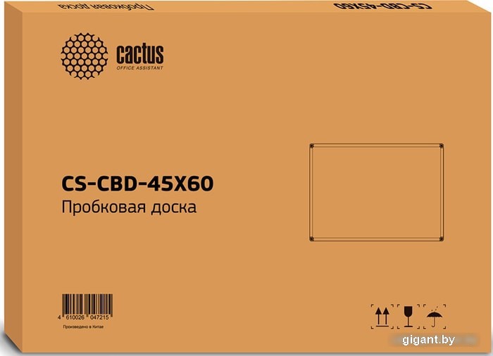 Офисная пробковая доска CACTUS CS-CBD-45X60