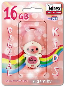 USB Flash Mirex SHEEP PINK 16GB (13600-KIDSHP16)