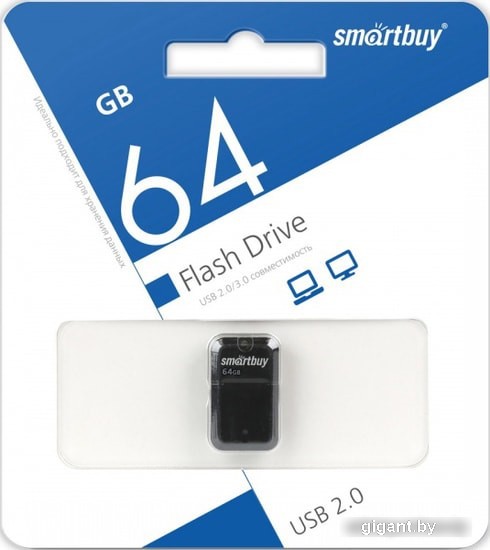 USB Flash SmartBuy ART USB 2.0 64GB (черный)