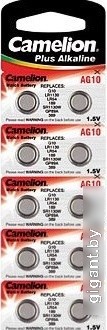 Батарейки Camelion LR54 10 шт. [AG10-BP10]