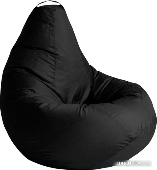 Кресло-мешок Kreslomeshki Груша Ekonom XL EG-110x80-CH (черный)