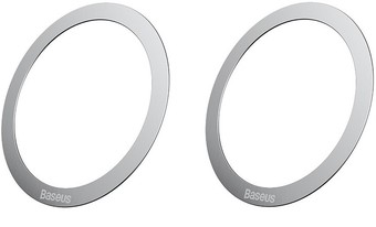 Магнитная пластина для держателя Baseus Halo Series Magnetic Metal Ring (2pcs/pack) Silver PCCH000012