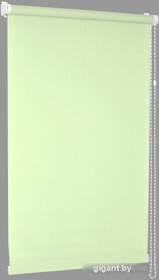 Мини рулонные шторы Delfa Сантайм Лен СРШ-01 МД2468 52x170 (салатовый)