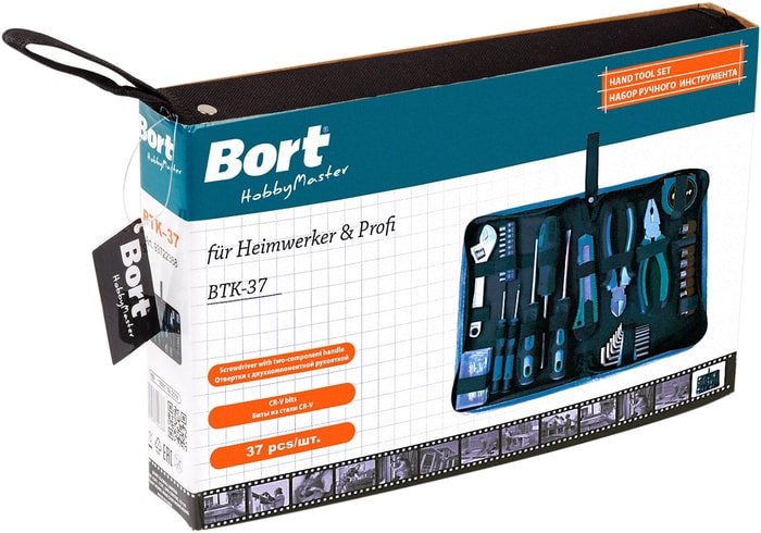 Универсальный набор инструментов Bort BTK-37 (36 предметов)