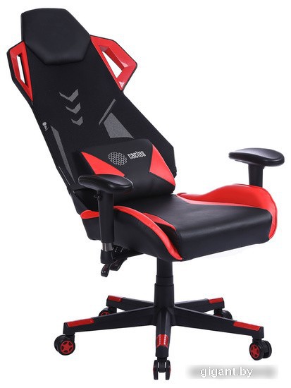 Кресло CACTUS CS-CHR-090BLR (черный/красный)